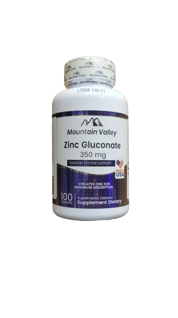 Zinc Gluconato MV 100 Capsulas